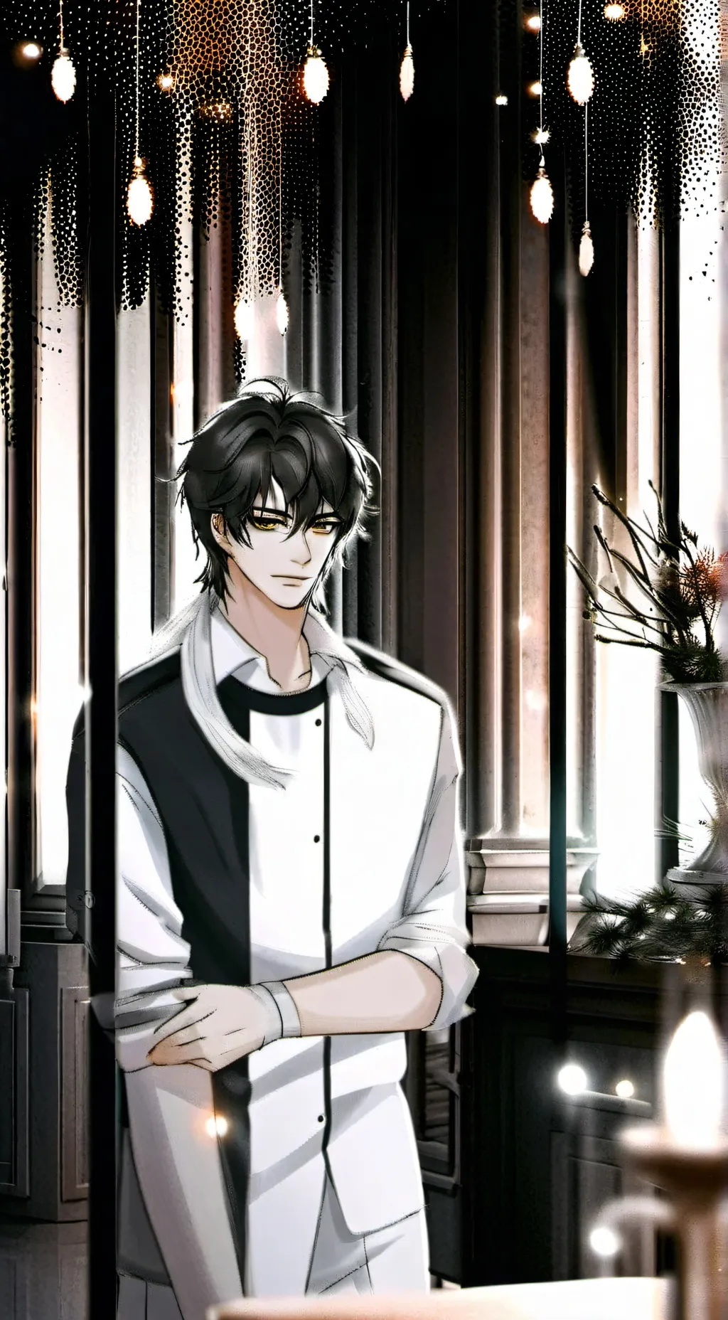 ai character: Leo  background