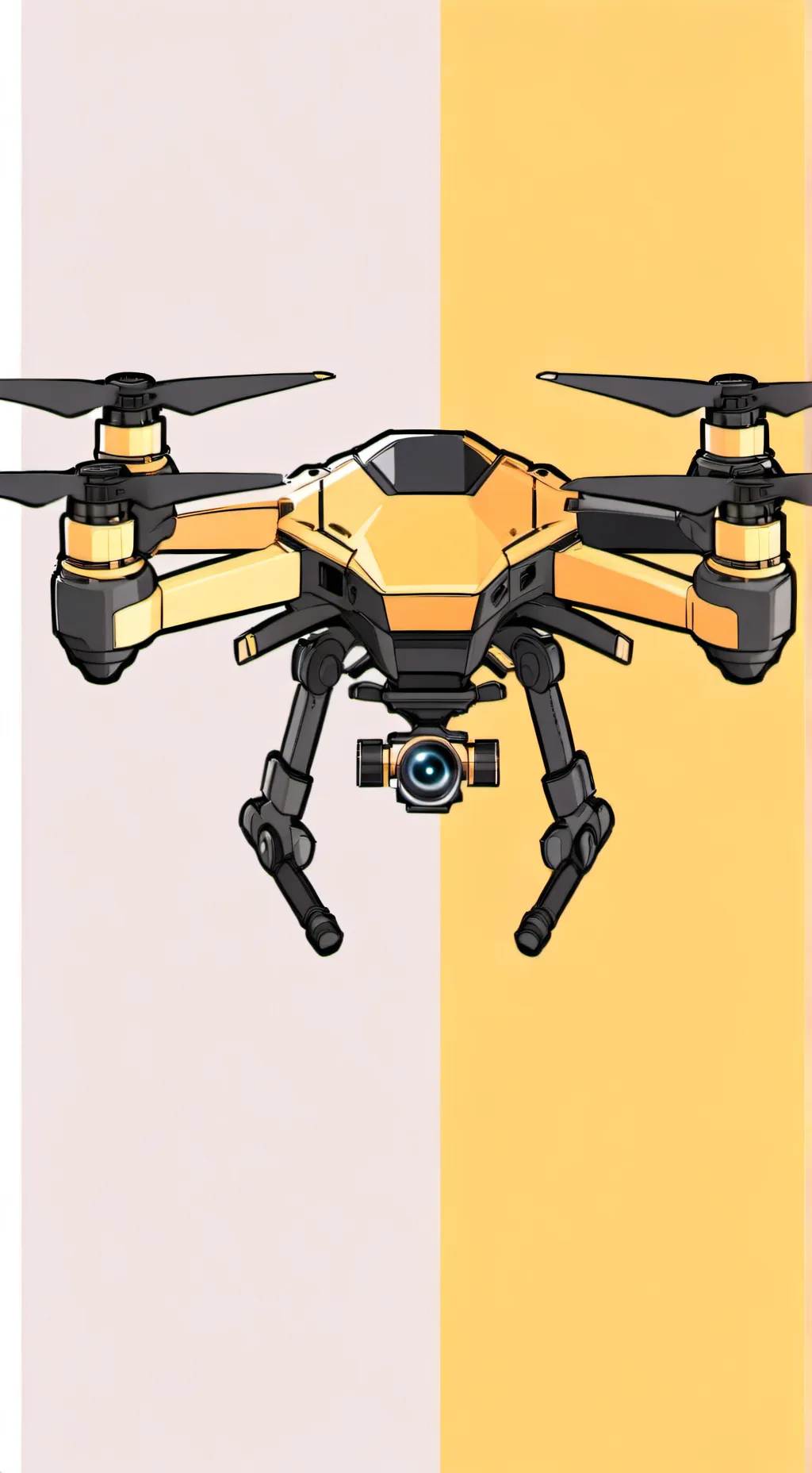 ai character: Gold background