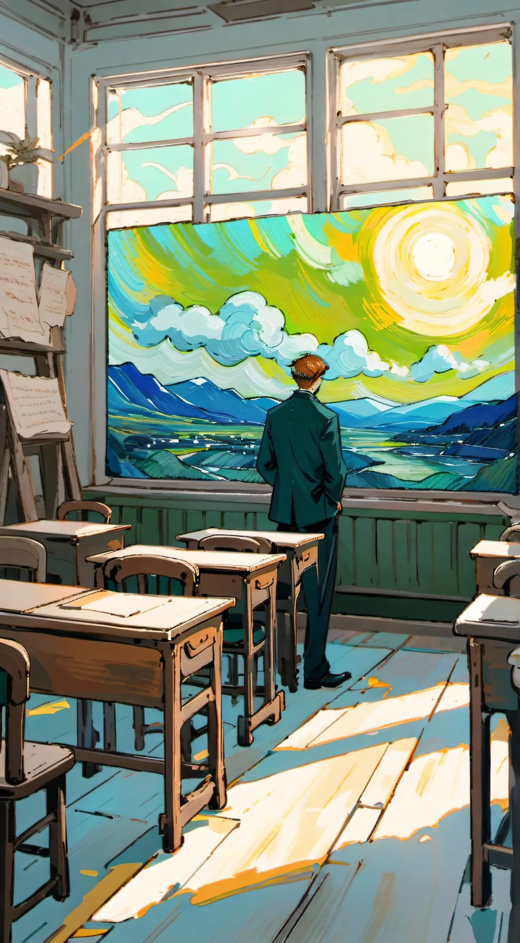 ai character: my school:3 background