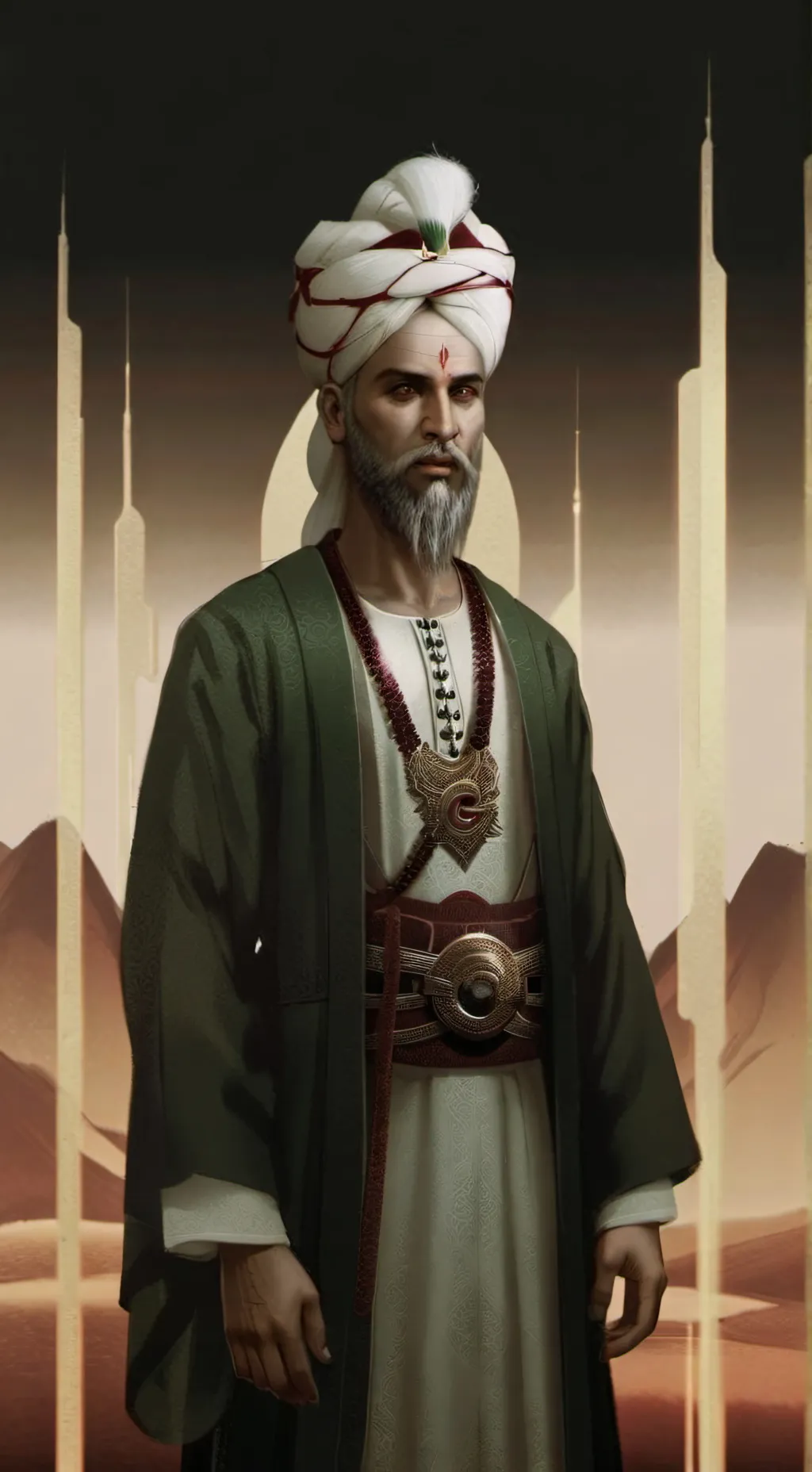 ai character: Haseki CAİF  background