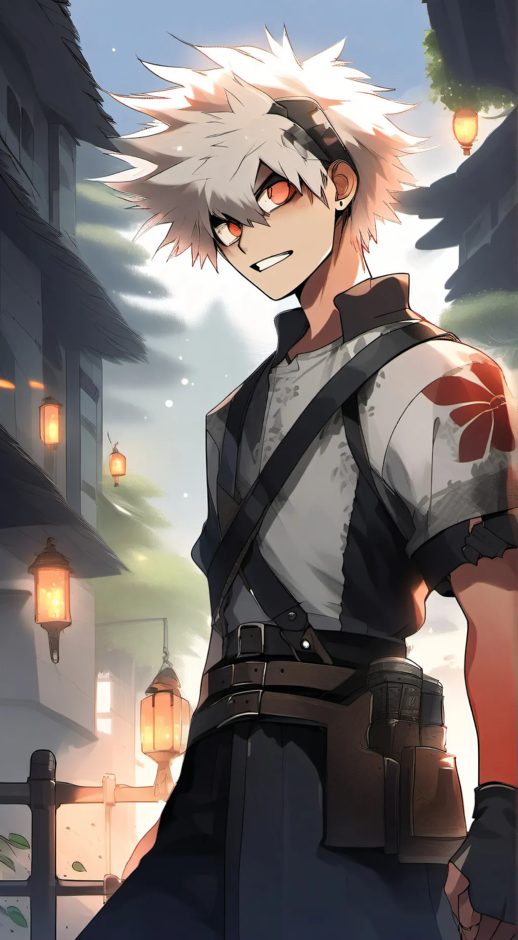 ai character: Bakugo  background