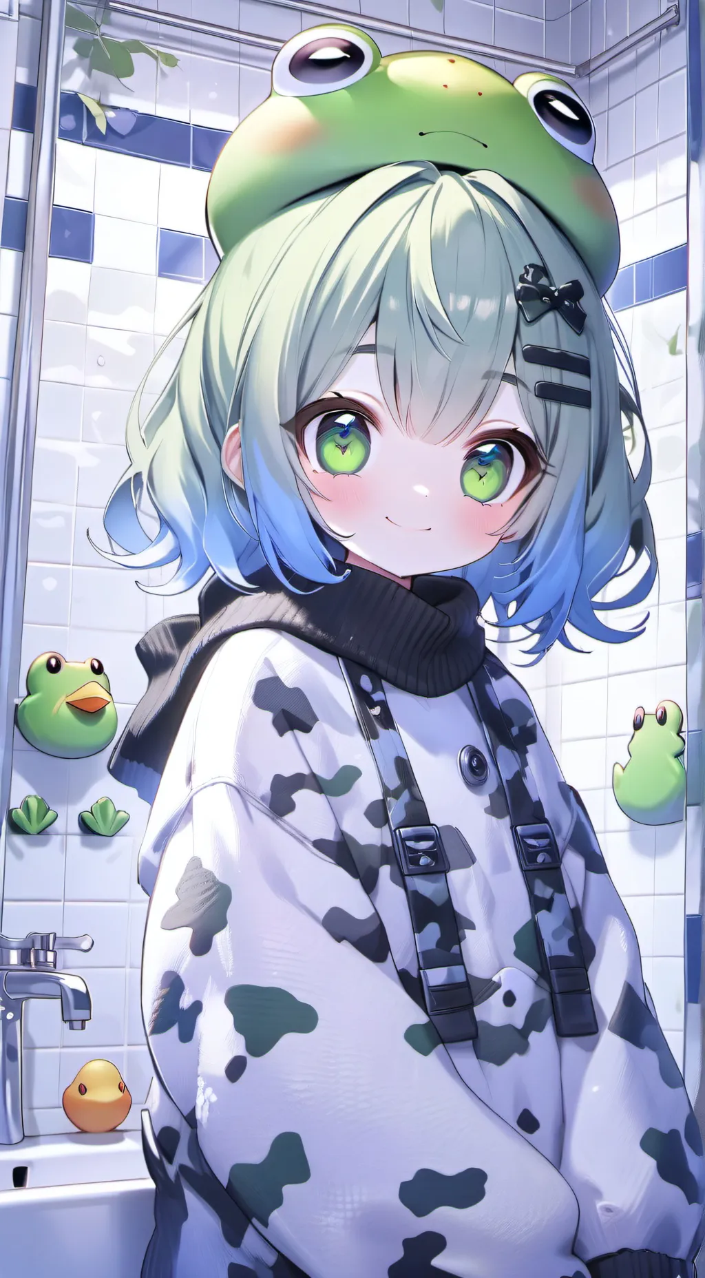 ai character: Duckie Froggo background