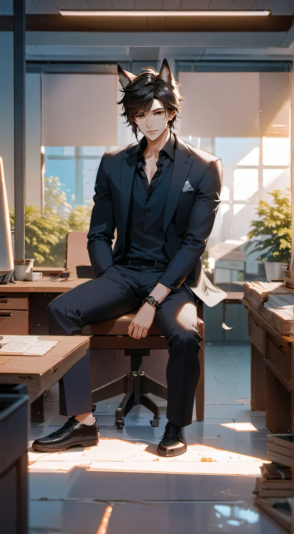 ai character: Zack Rose background