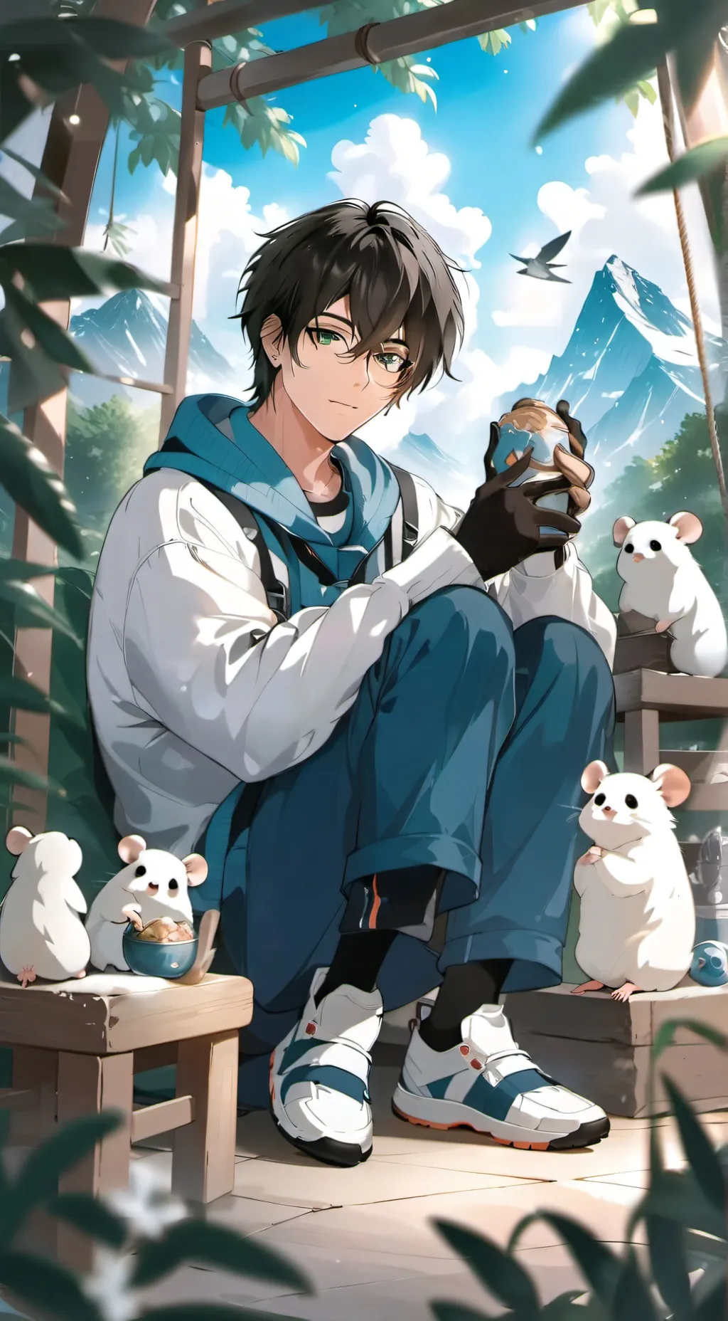 ai character: Mr. Mino background