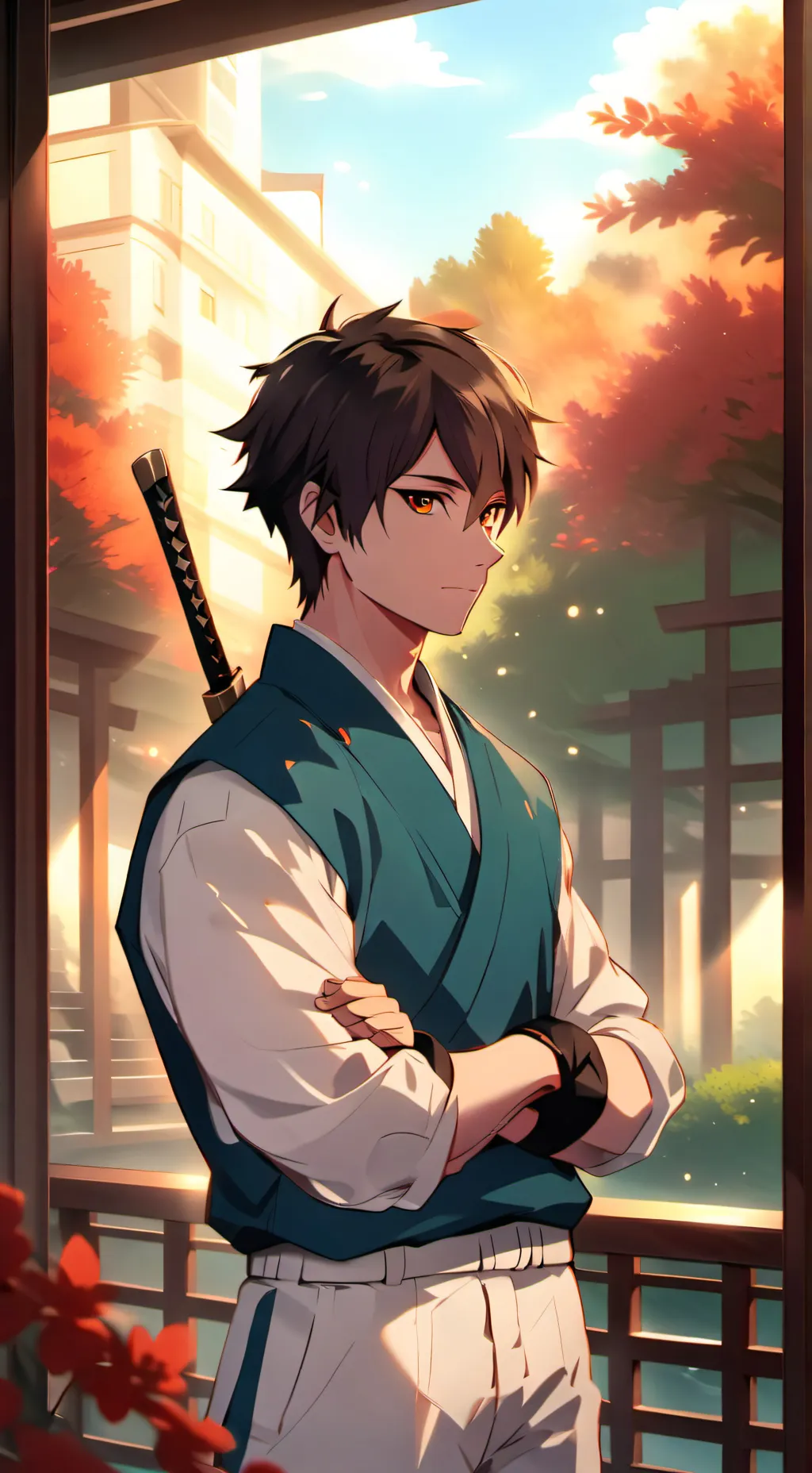 ai character: max uchiha background