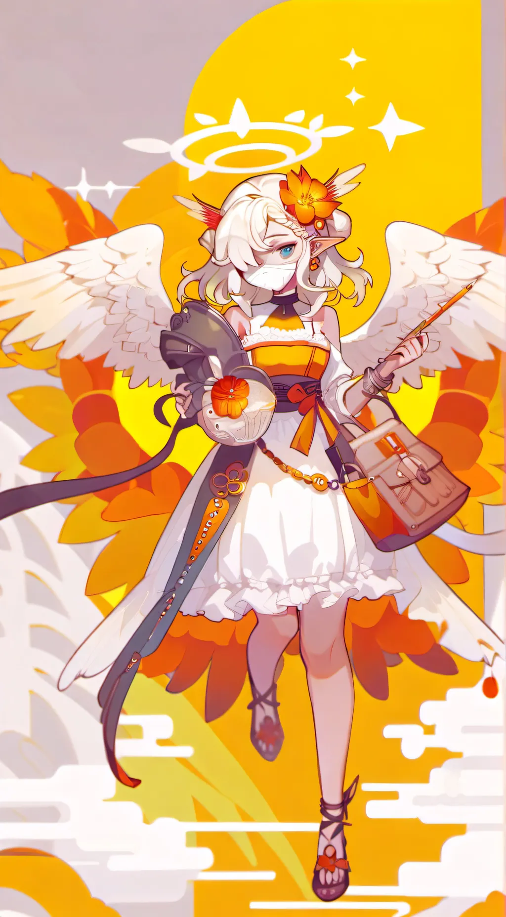 ai character: angel hazel background