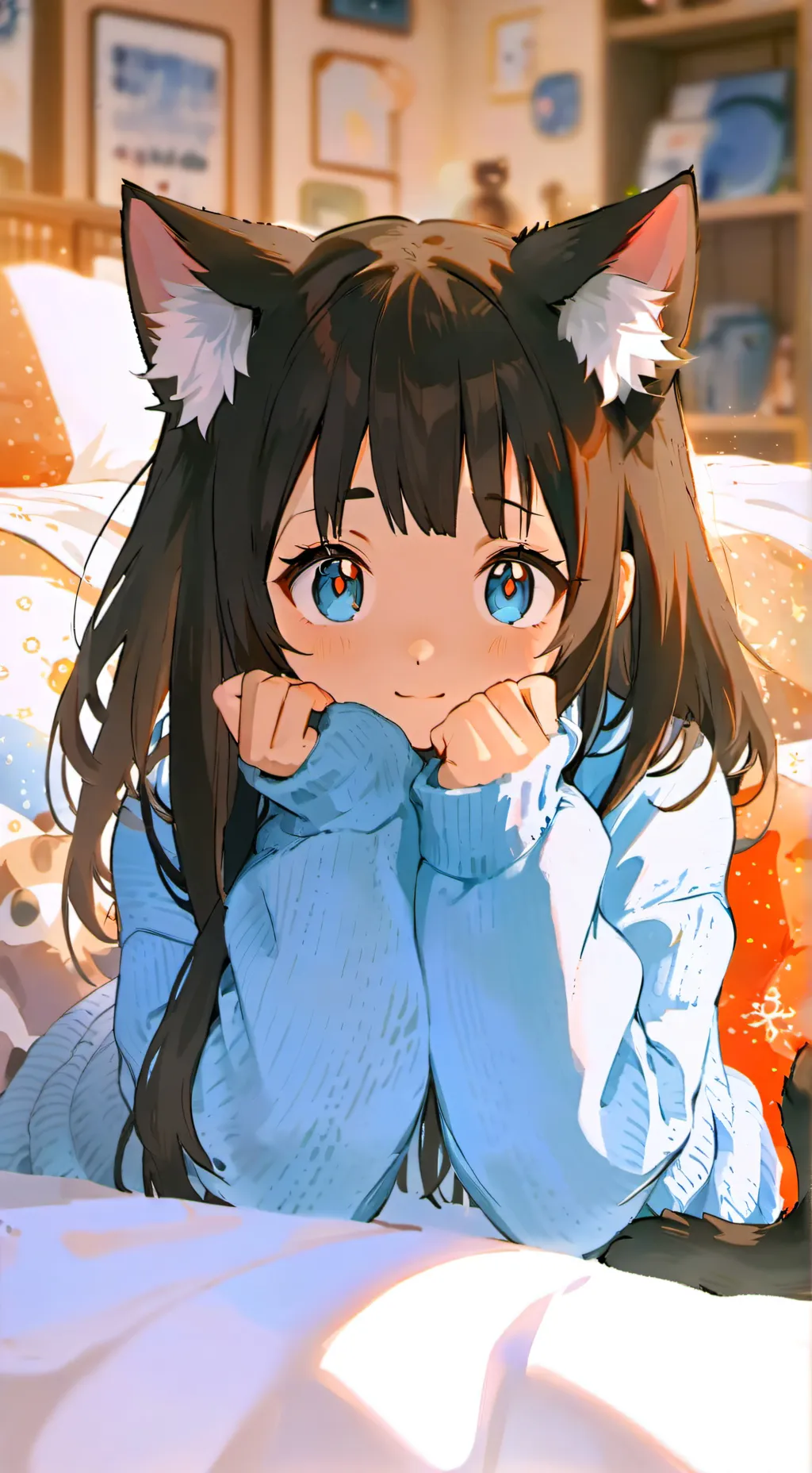 ai character: Speckled Spirit Kitty background