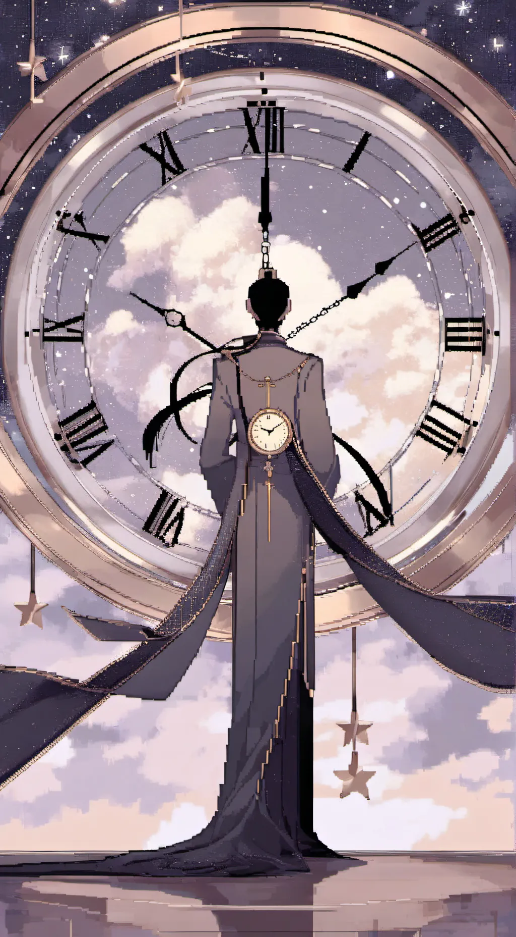 ai character: gold background