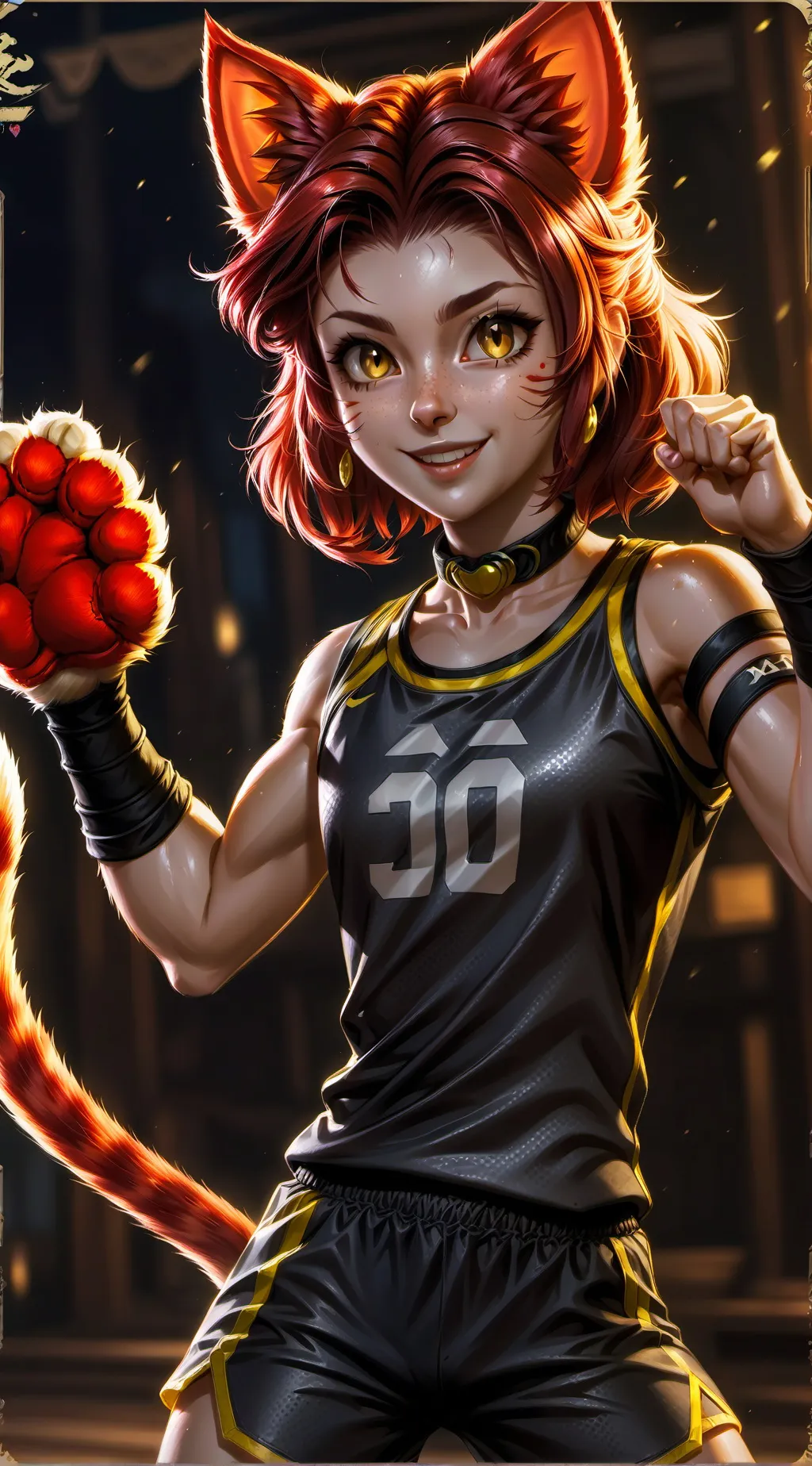 ai character: Harmony the Cat Spirit background