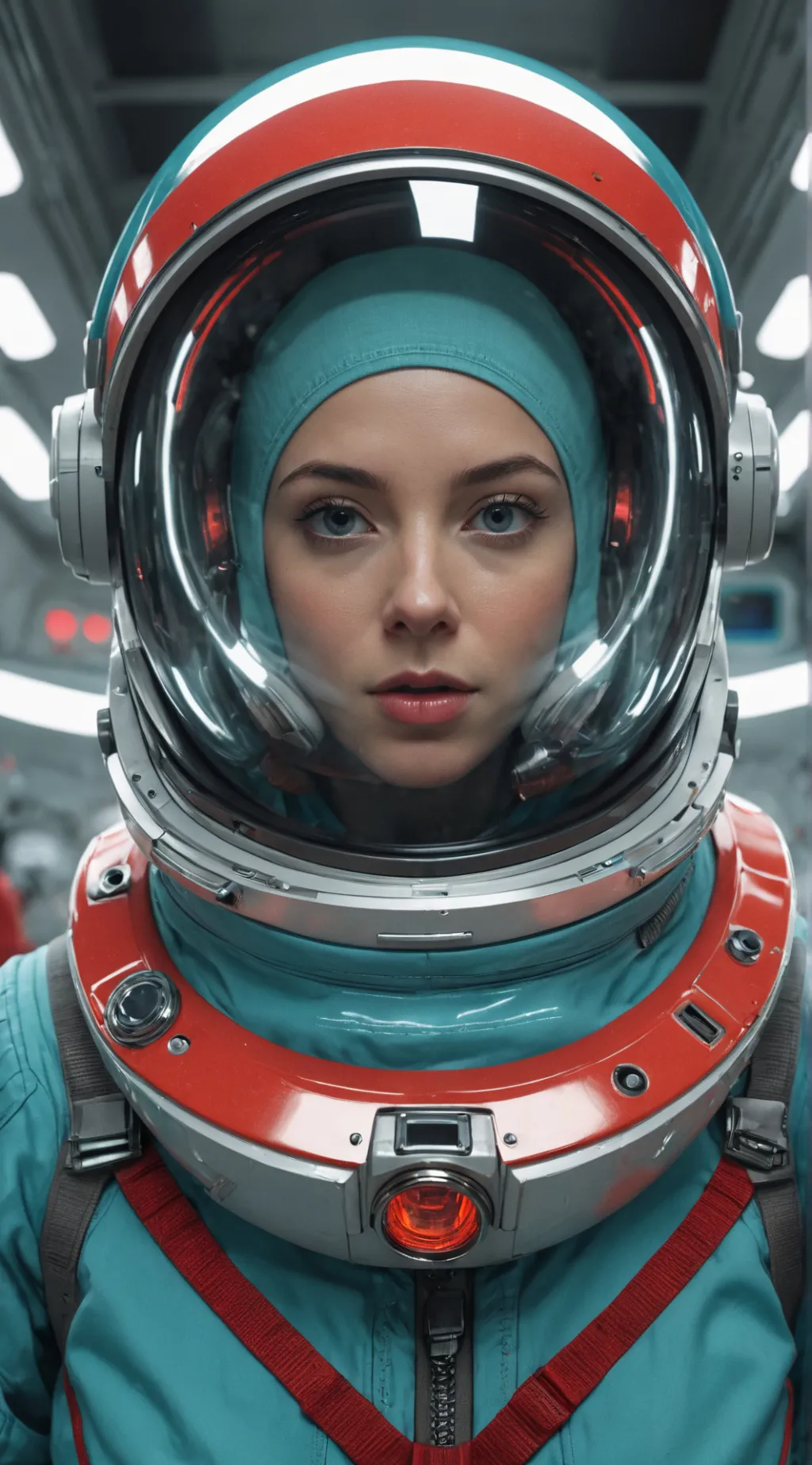 ai character: Among Us Crewmate background