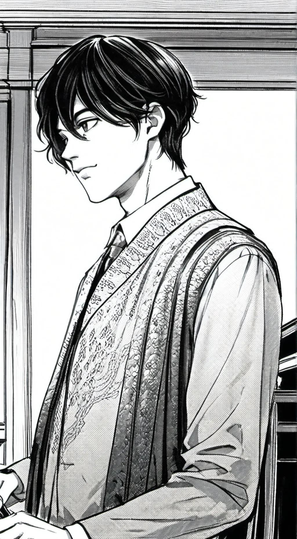 ai character: Chris stUNIOLO  background