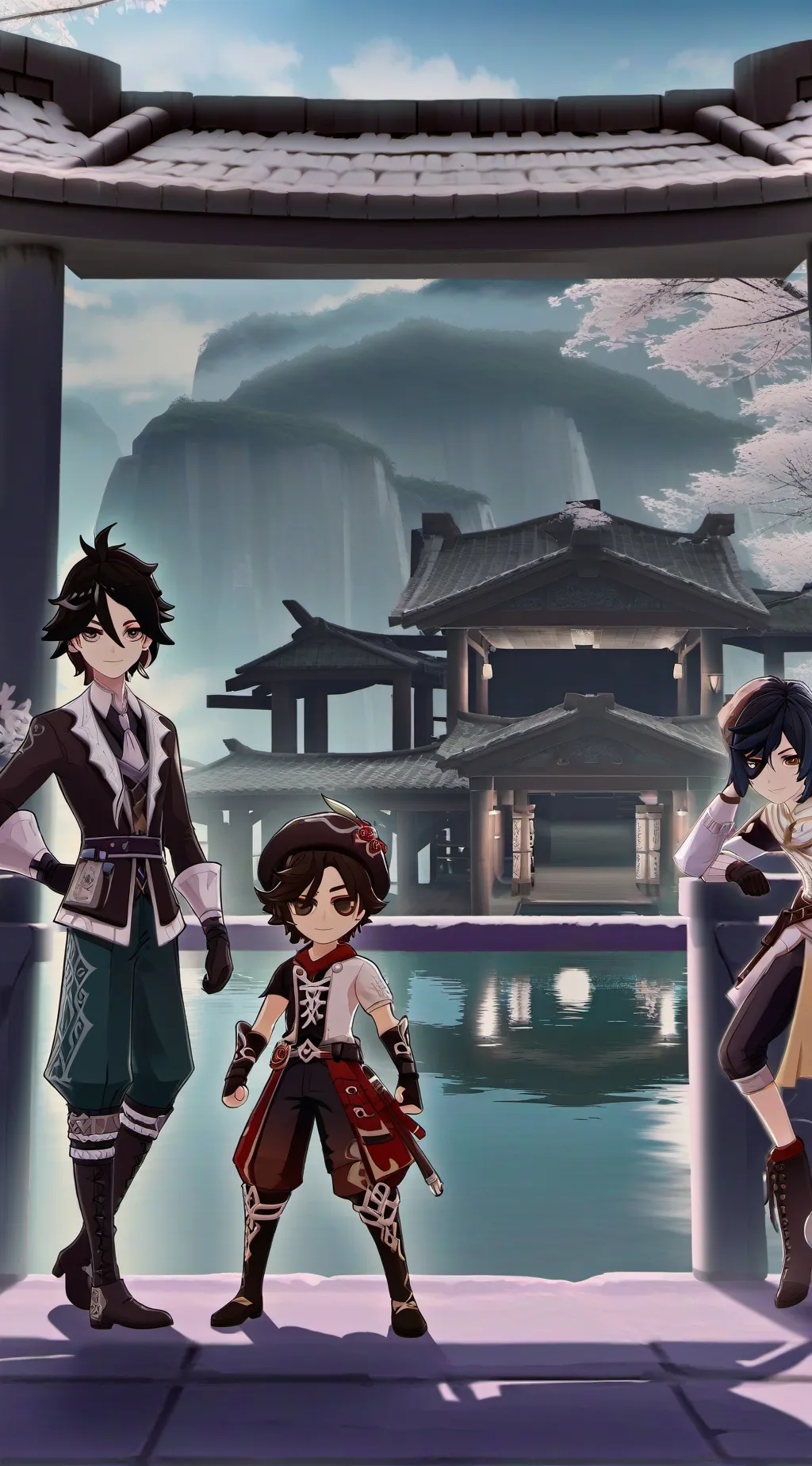 ai character: mha you're sick background