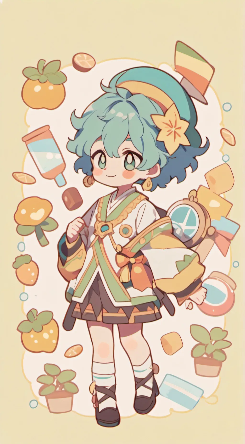 ai character: deku background