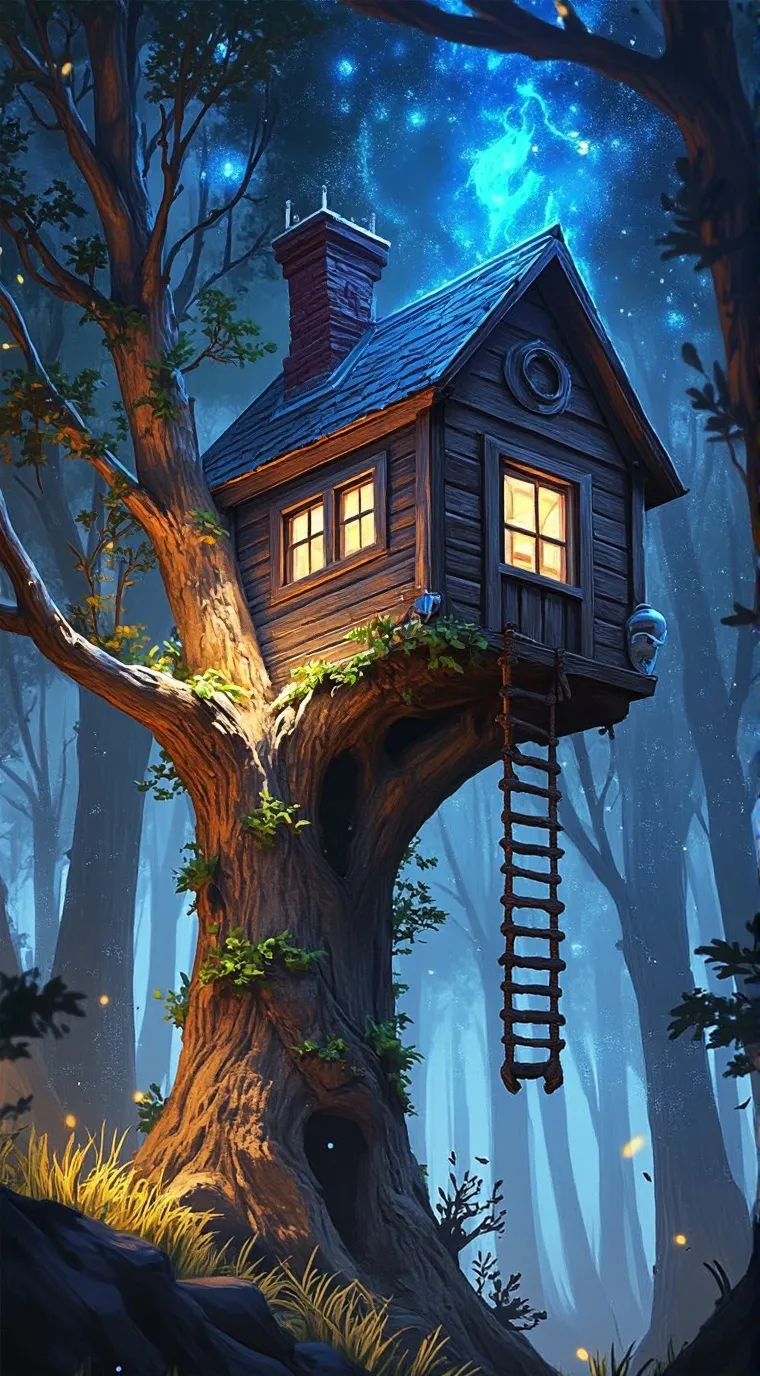 ai character: Treehouse Mystery background