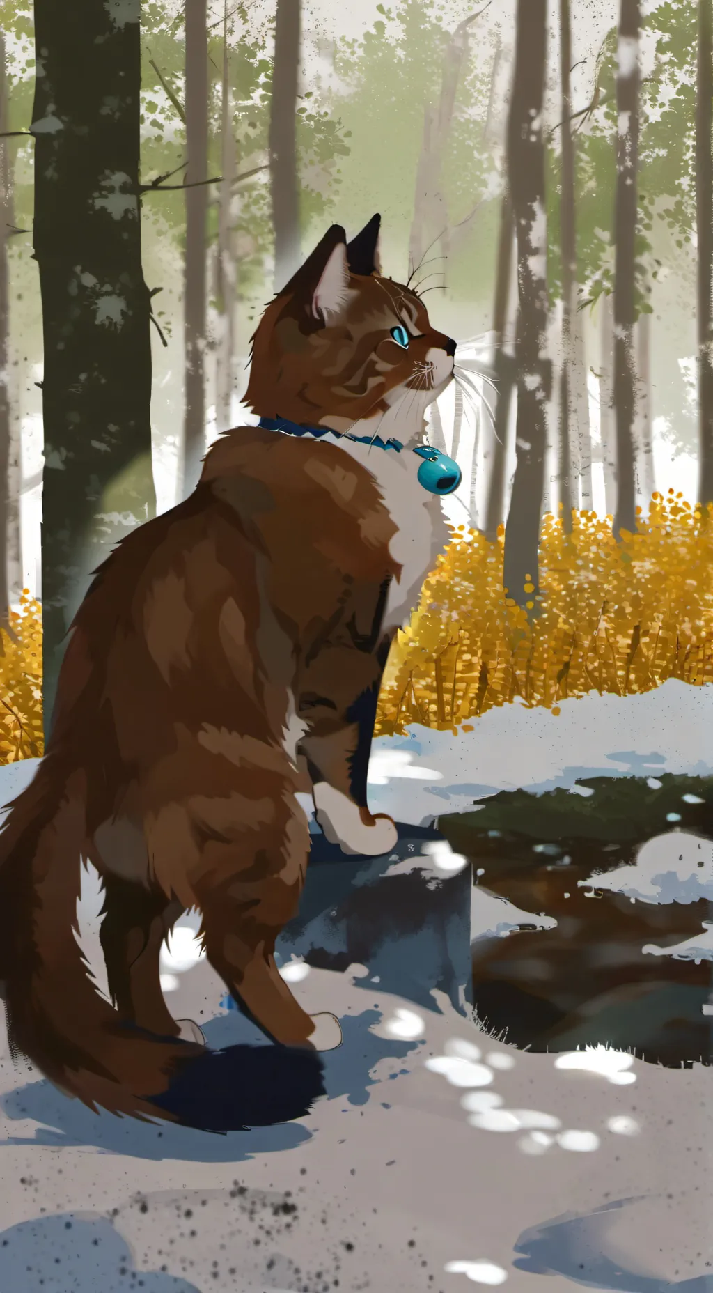 ai character: bark'stripe background