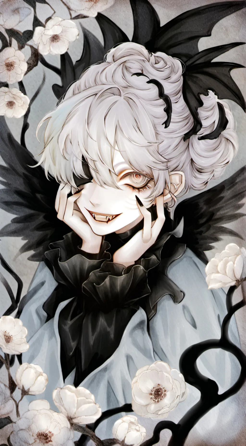 ai character: Scary Woman background