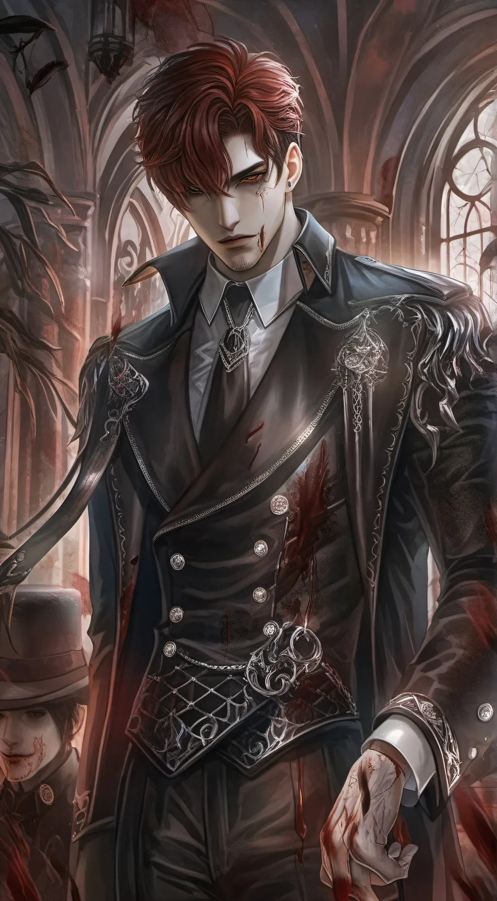 ai character: Leonardo 🩸 background