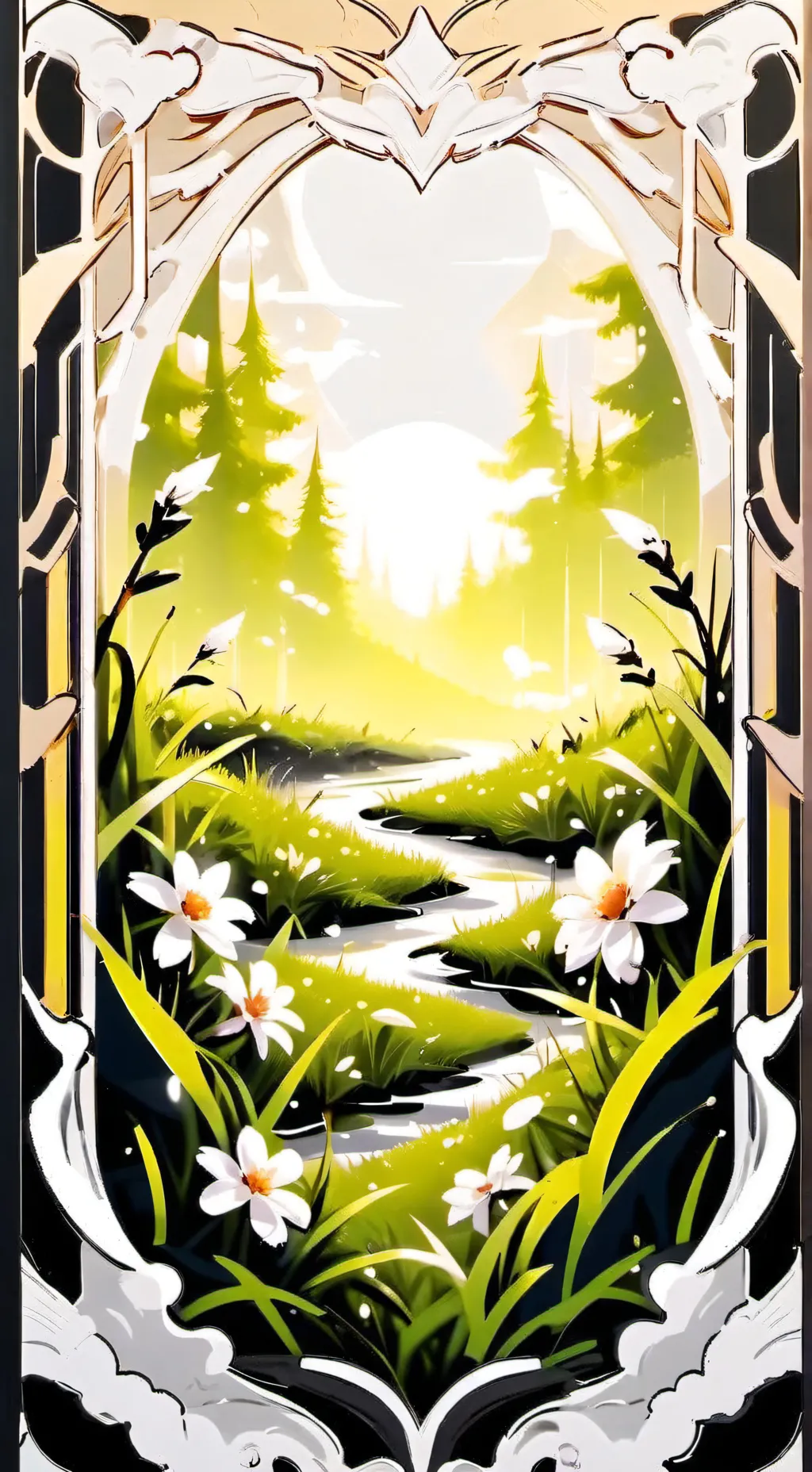 ai character: GO TOUCH GRASS background