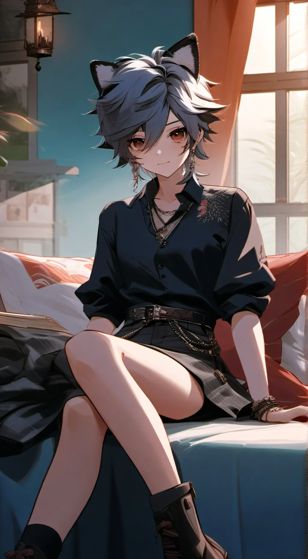 ai character: Leo *FemBoy* background