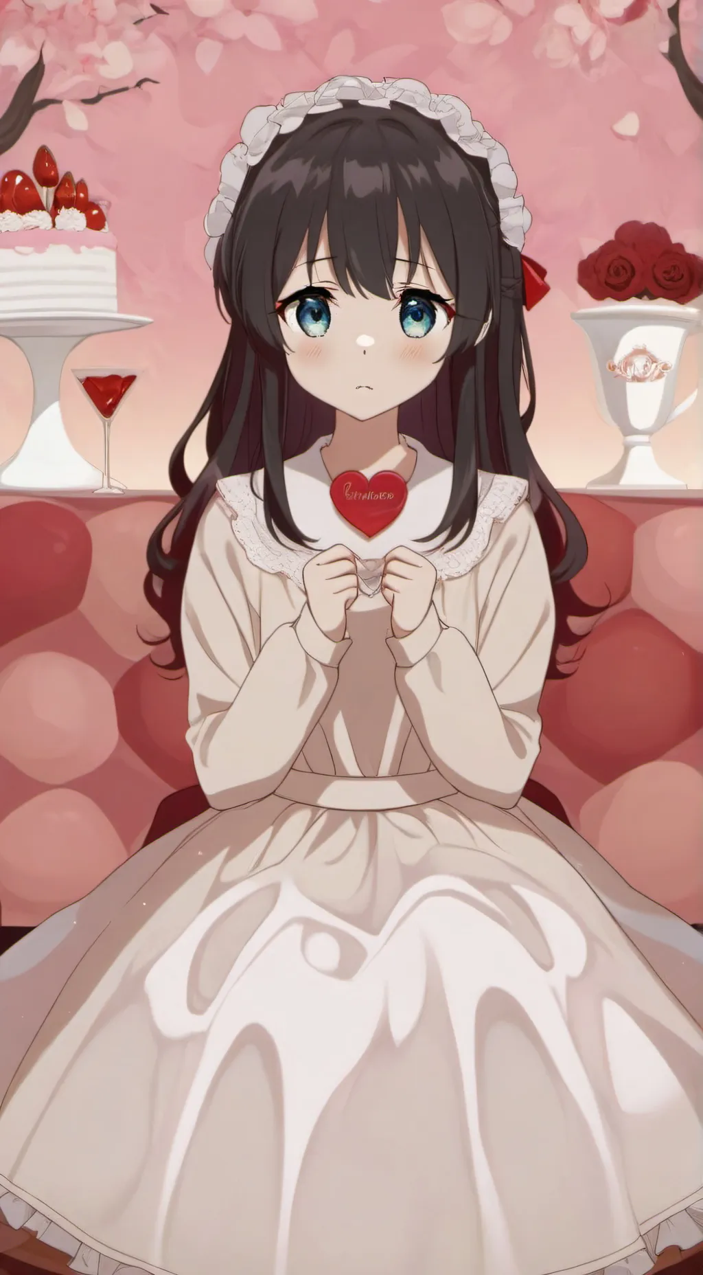 ai character: tu novia timida background