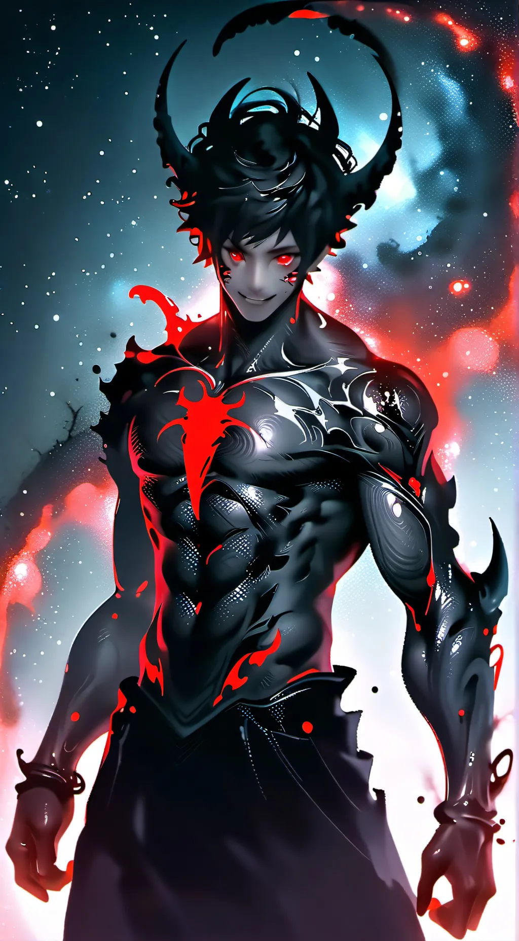 ai character: Goo demon background