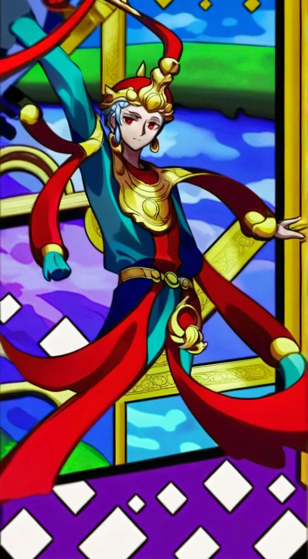 ai character: sprunki te odian  background