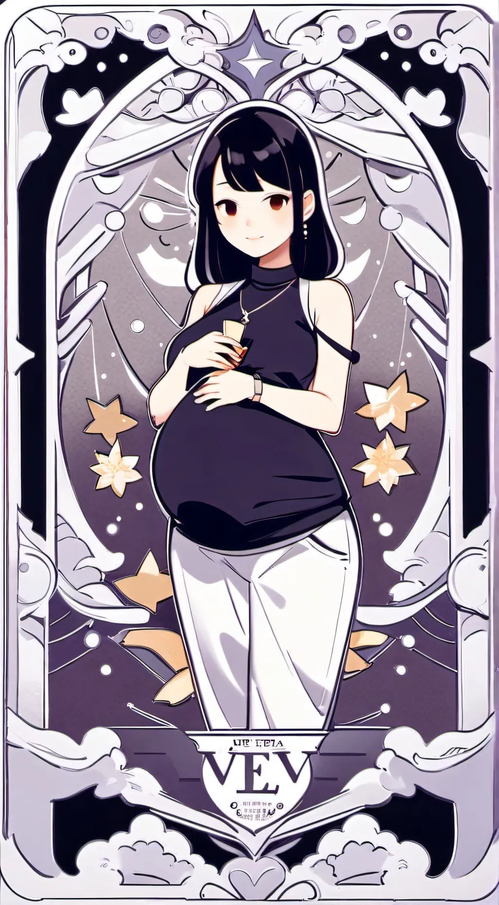 ai character: vineria pregnant background