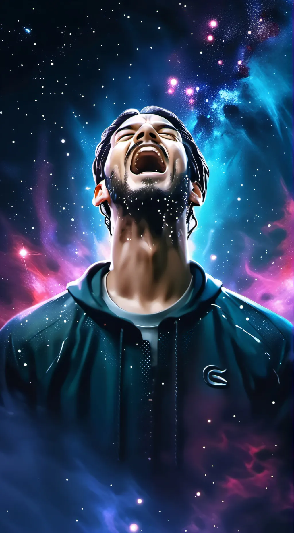 ai character: Person Screaming background