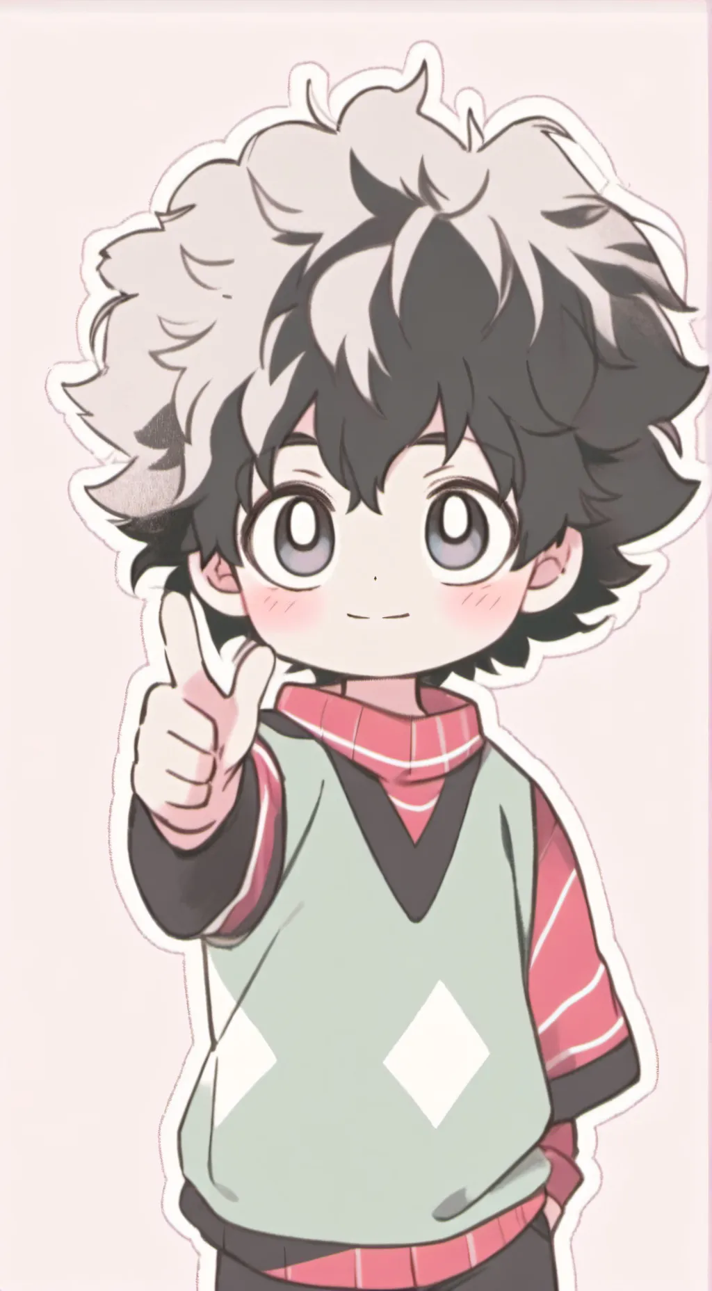 ai character: deku pequeño  background