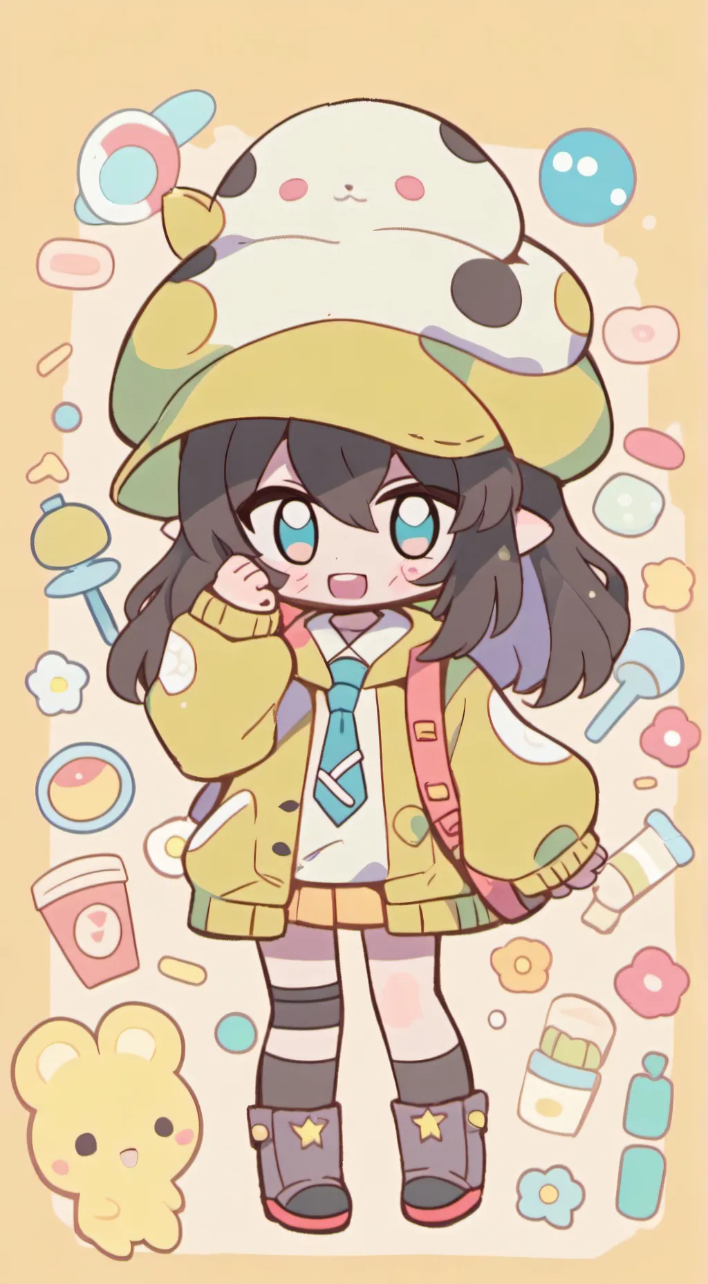 ai character: kanao y tanjiro  background