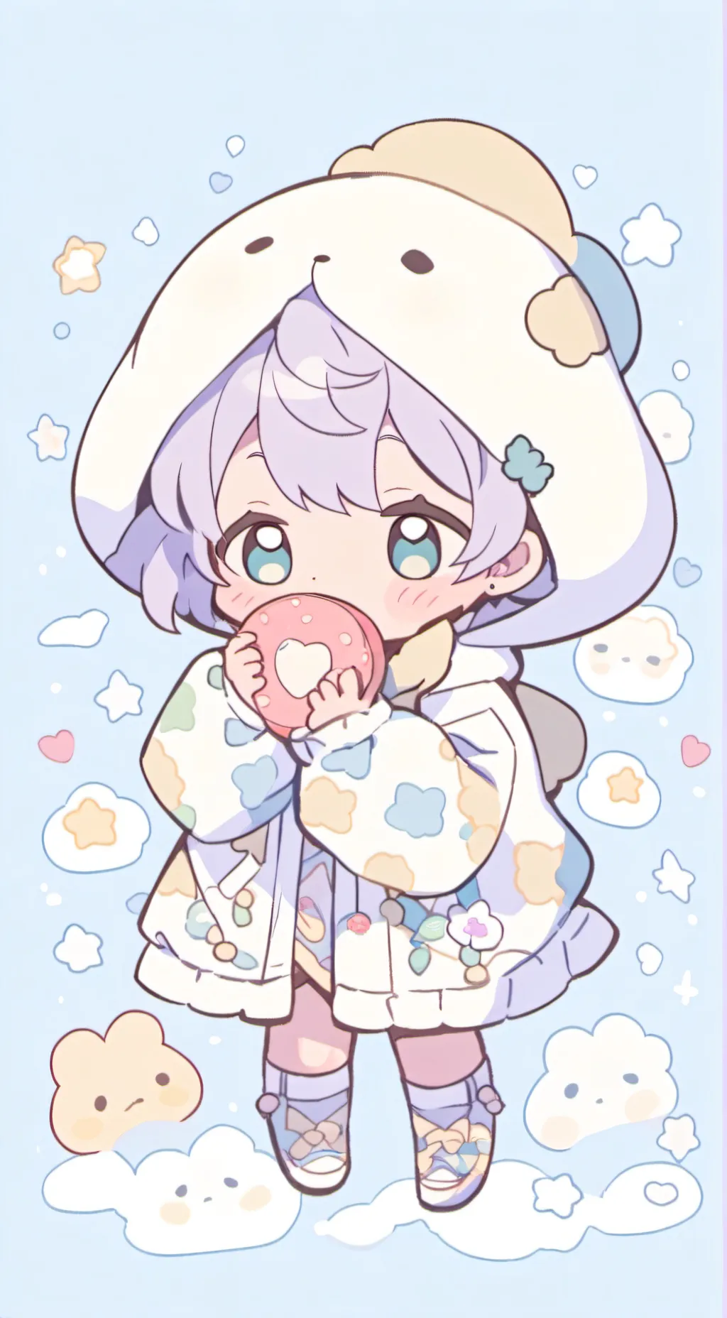 ai character: Newborn background