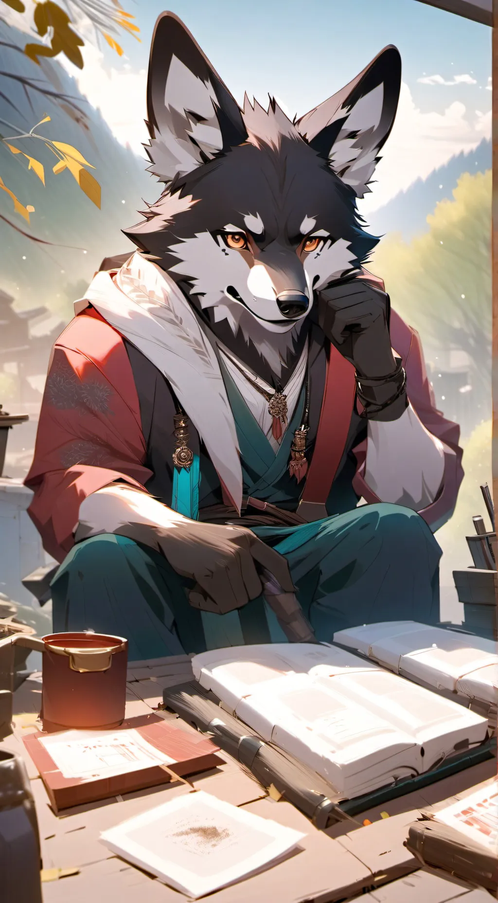 ai character: friends background