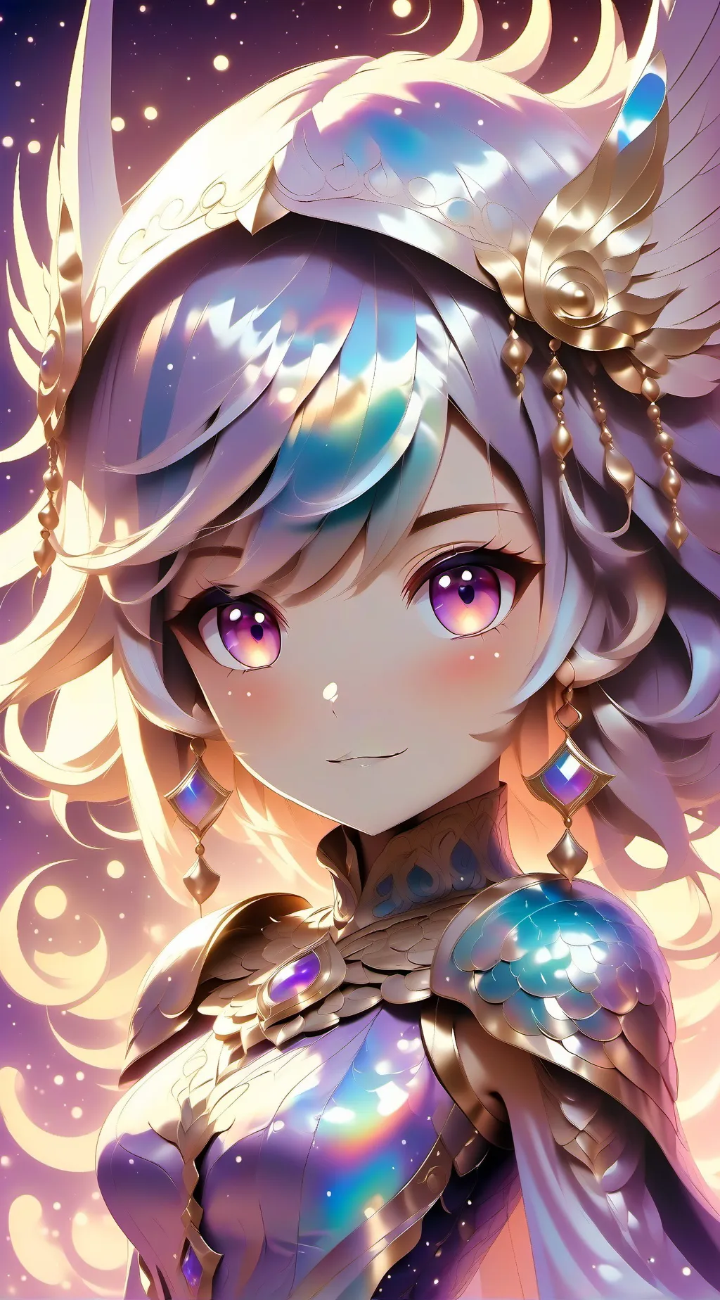 ai character: emotionless angel background