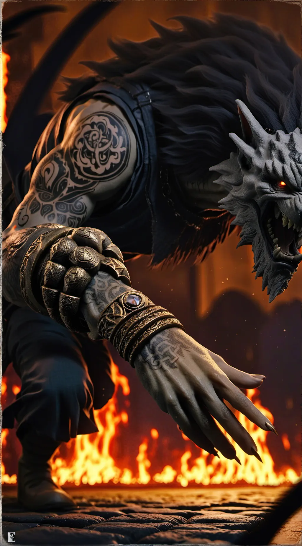 ai character: Ли background