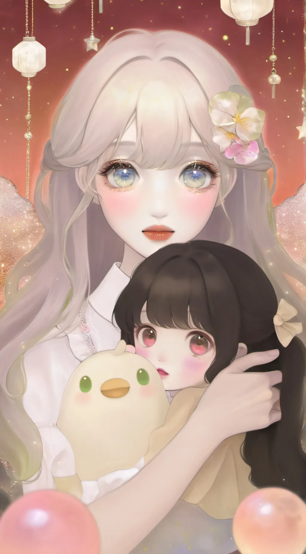 ai character: ~•👩‍👧susy💅•~ background