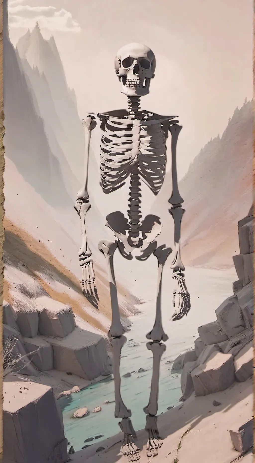 ai character: roasting background