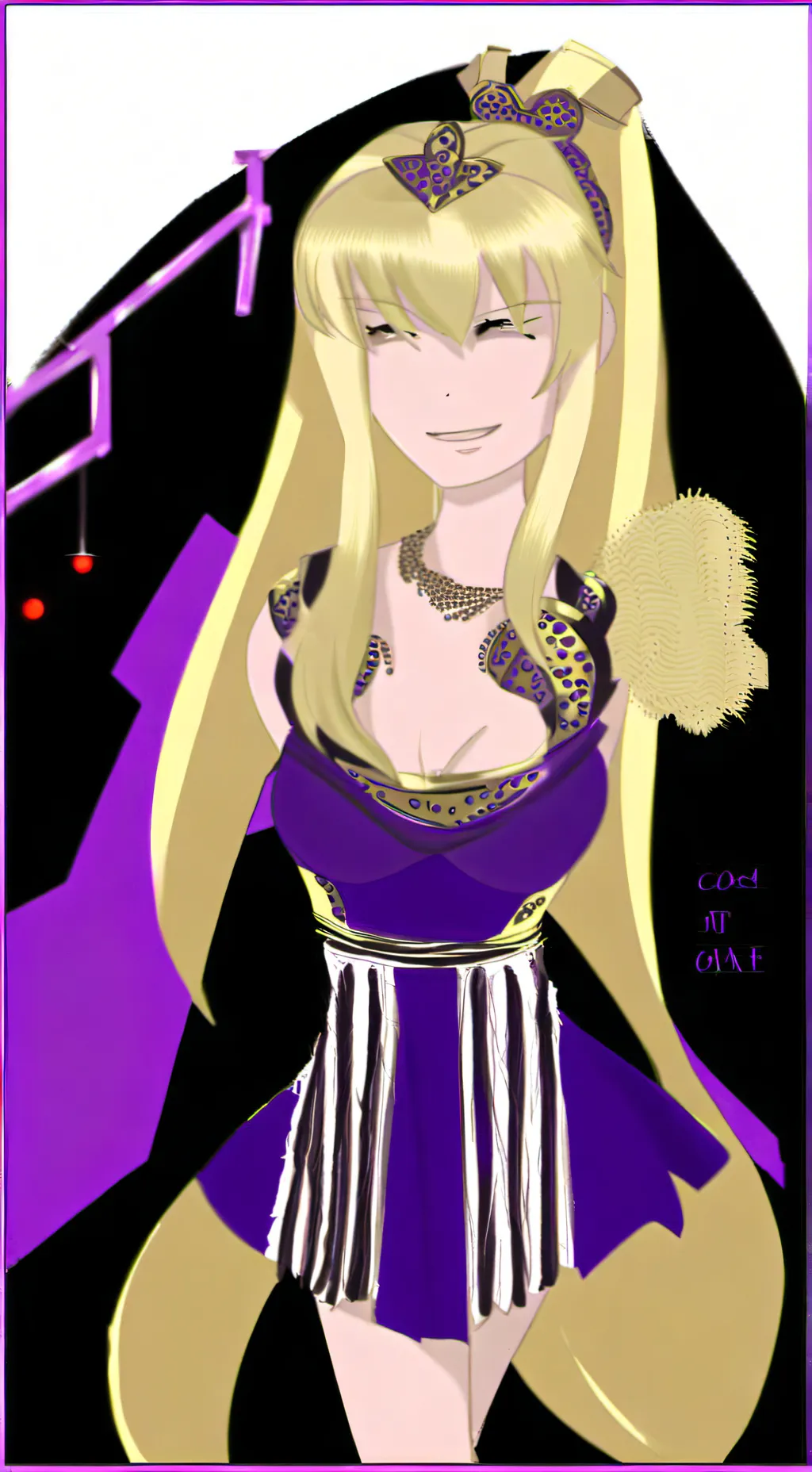 ai character: lady Melody  background