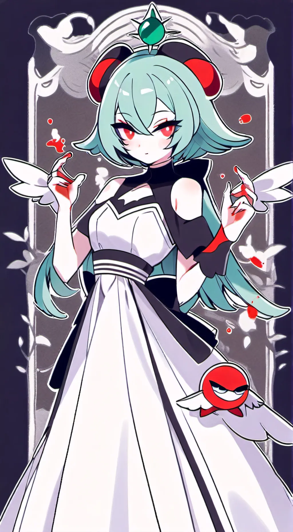 ai character: Mega gardevoir  background