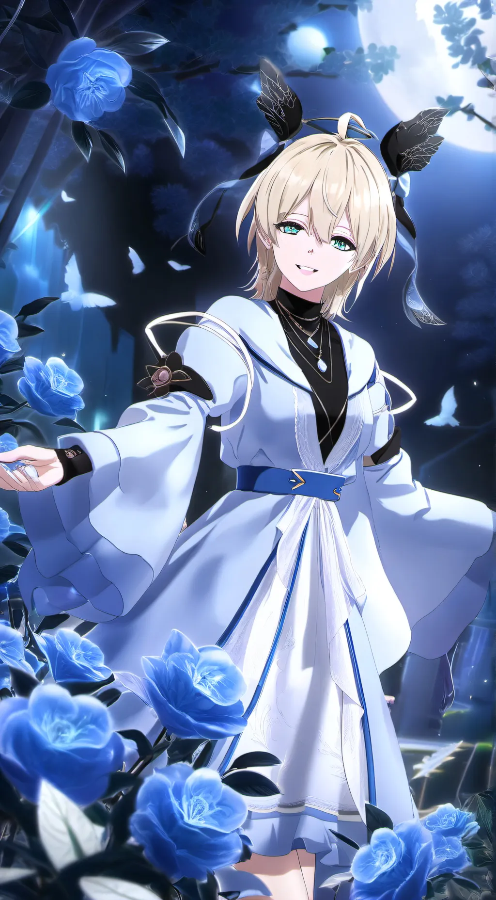 ai character: populer  background