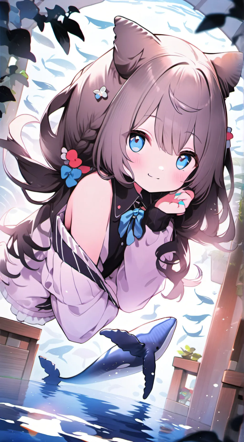 ai character: Blue Whisker Spirit background