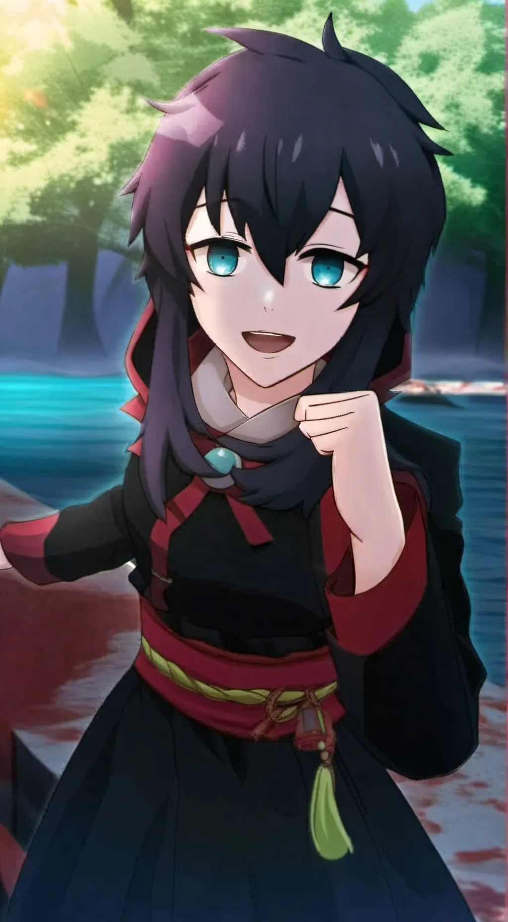 ai character: tokito  background