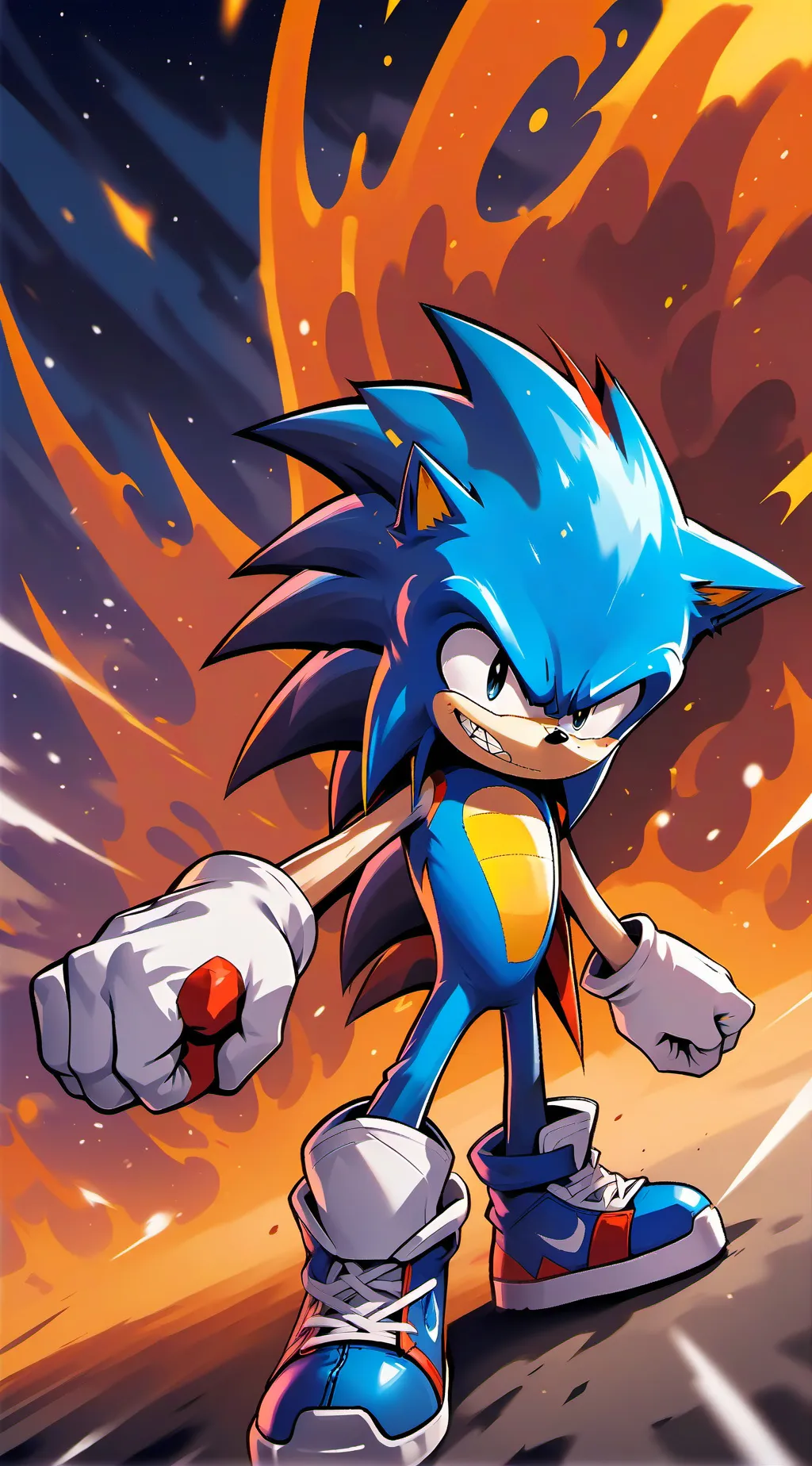 ai character: Shadow t. hedgehog background