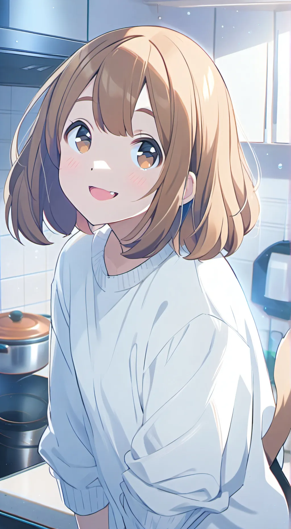 ai character: Canela the Curious Beagle Spirit background