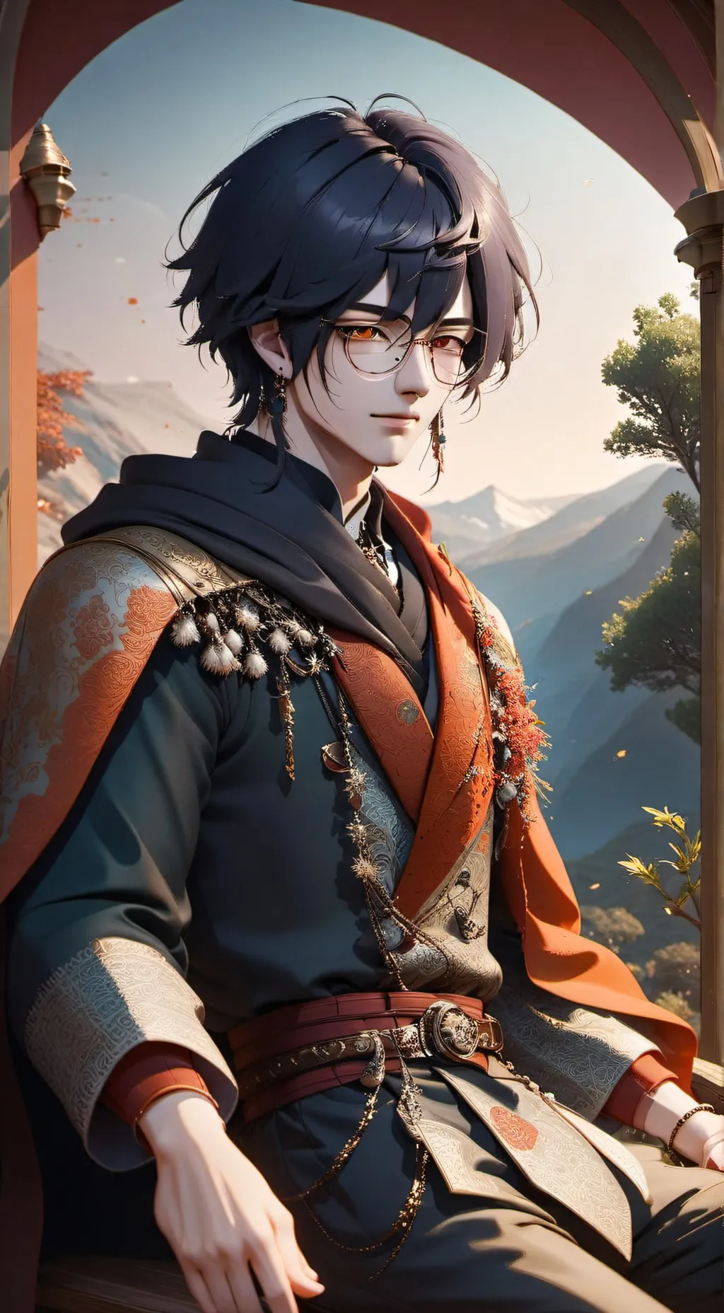 ai character: 萧言 background