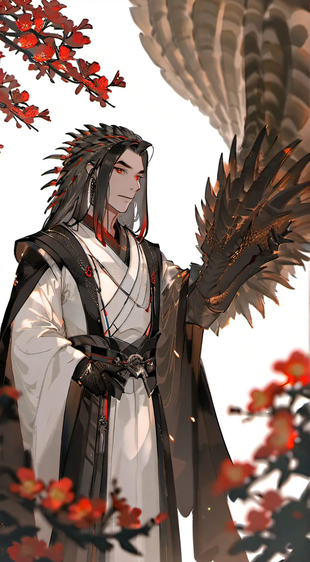 ai character: Harem de godzilla background