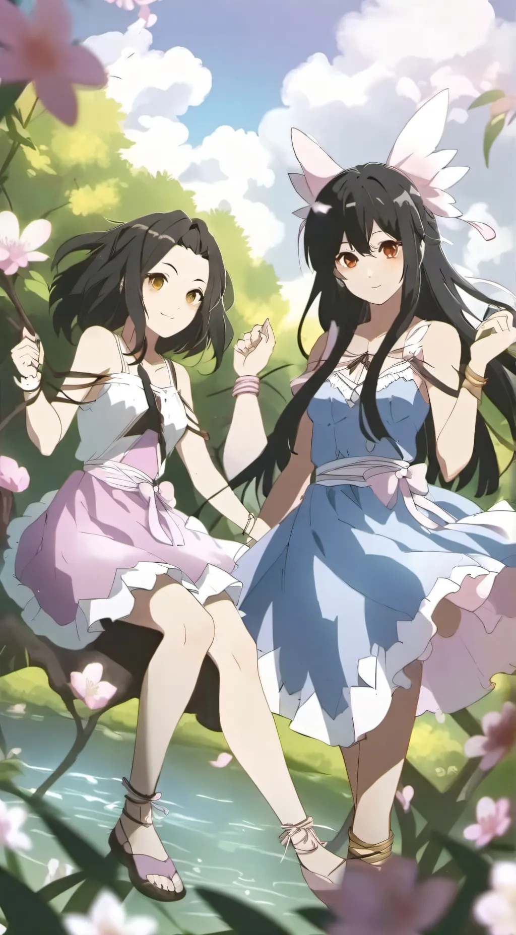 ai character: aphmaus sister  background