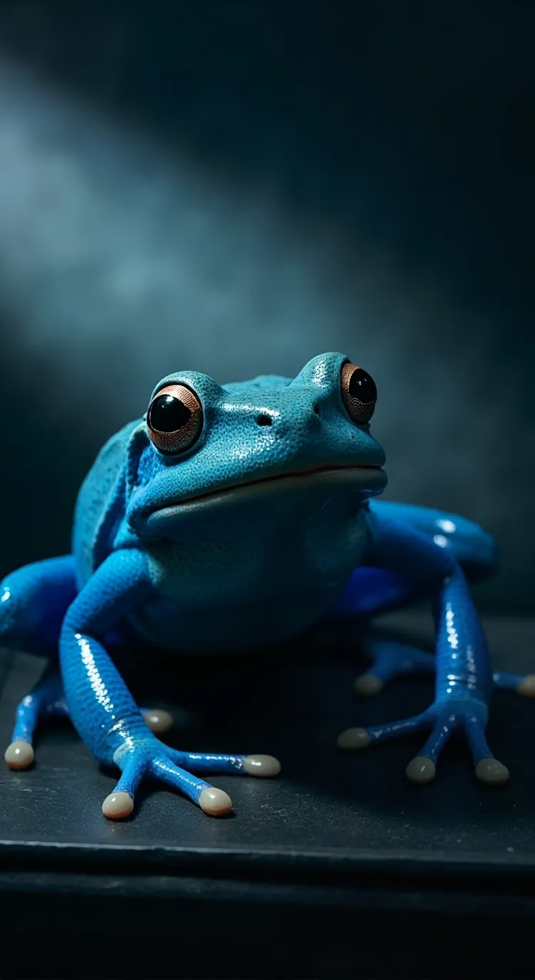 ai character: >Frog<  background