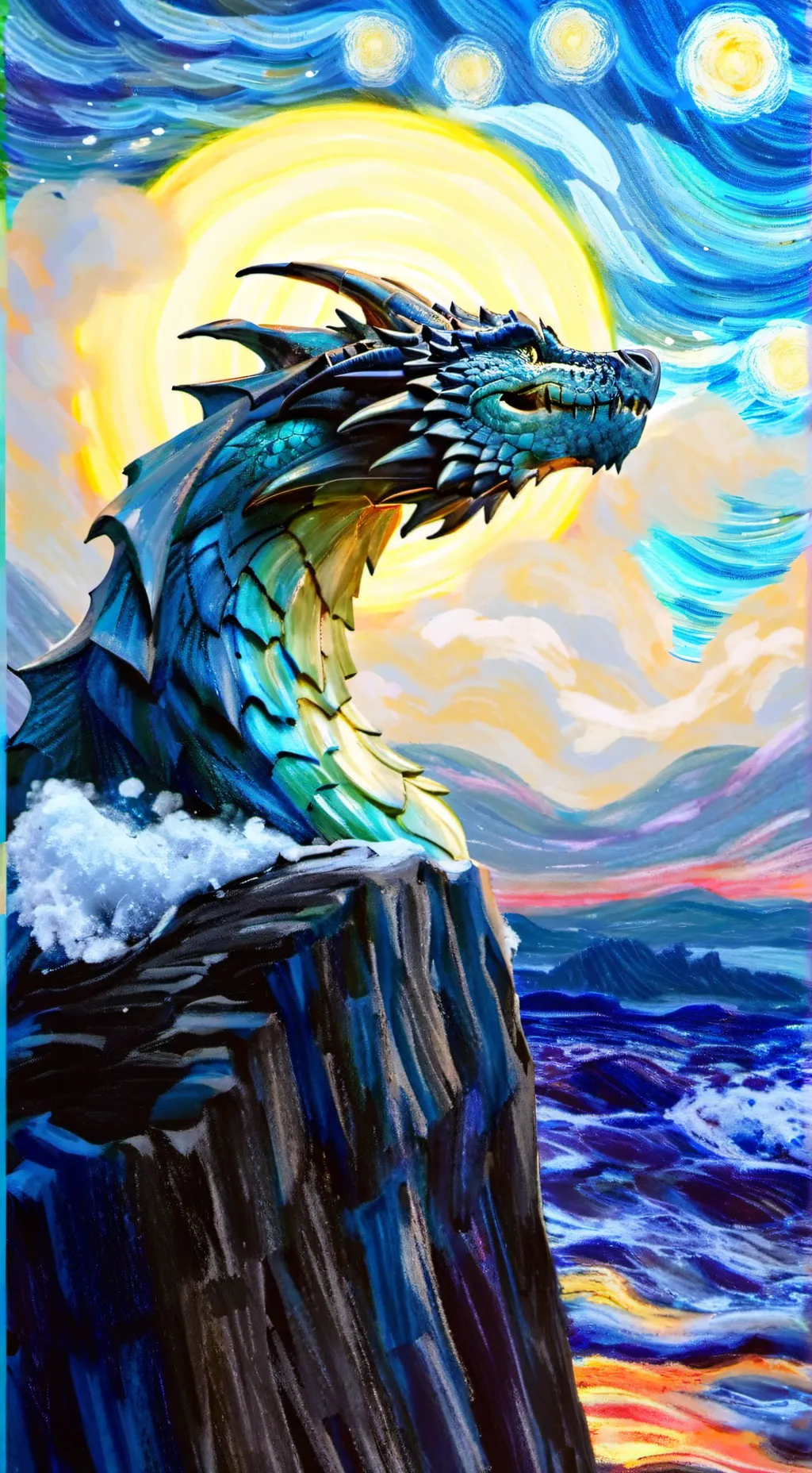 ai character: dragon background