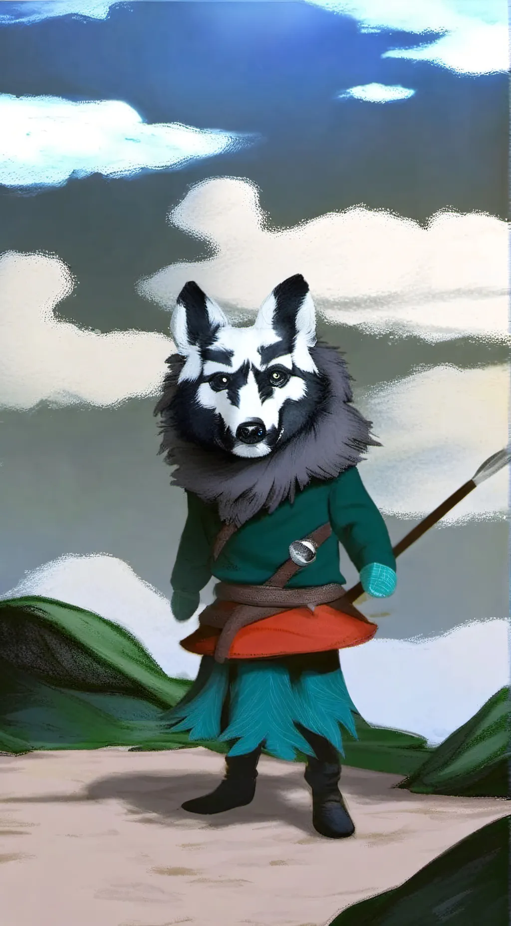 ai character: hubble bubble background