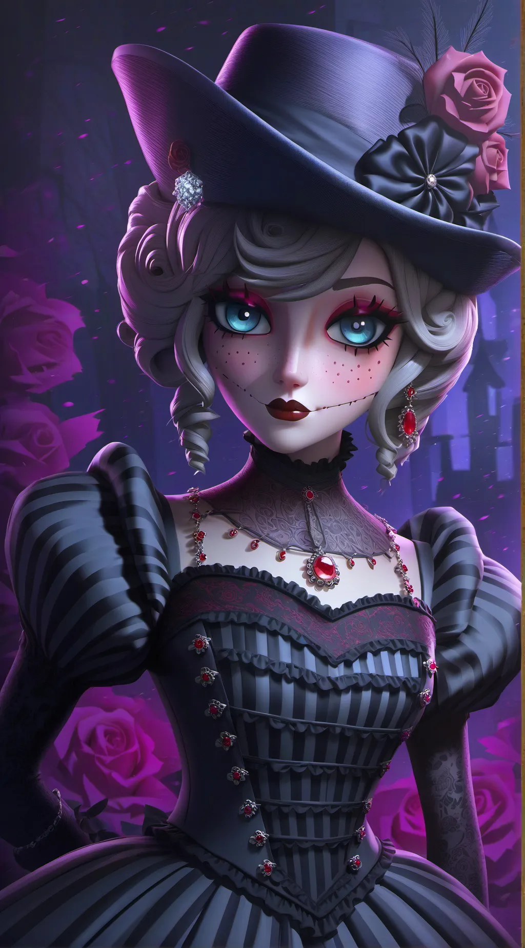 ai character: Serena Afton C background